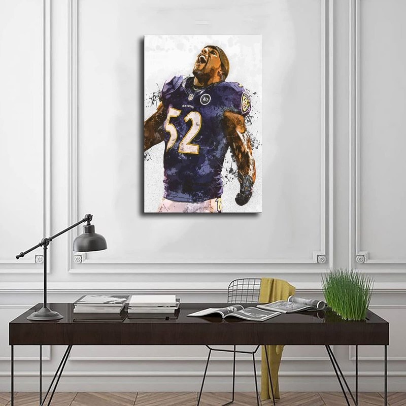 Ray Lewis Poster Canvas Poster Bedroom Decor Sports Landscape Office