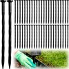 Honoson 100 Pack 8 Inch Landscape Edging Stakes Plastic Garden