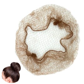 30 Pack Bun Shapers, Hair Bun Nets in Brown Color, Hair Bun Holders for Ballet, Dance, Nurse, Easy to Use and Style (Brown),bun nets brown