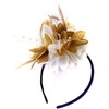 Caprilite Gold and Cream Fascinator on Headband for Ascot Weddings