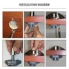 EMSea Pack of 2 Half Moon Push Button Door Catch