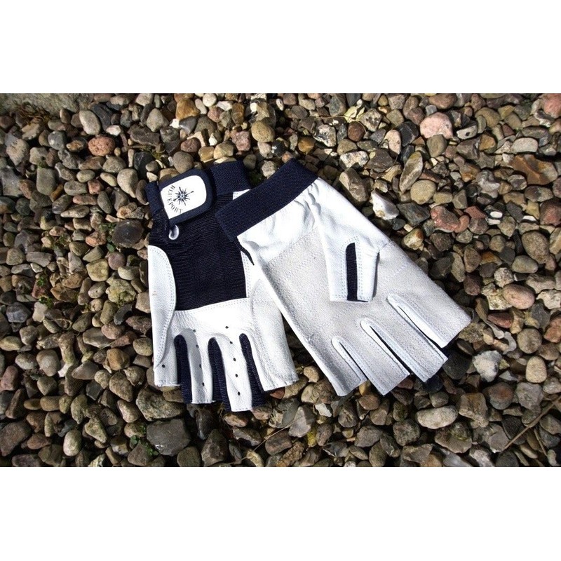 BluePort Segelgloves aus leather - 5 Finger frei S