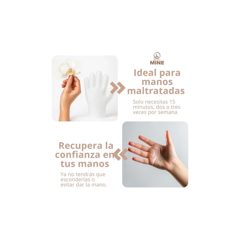 Guantes Hidratantes De Silicona Para Manos Secas Spa Casa