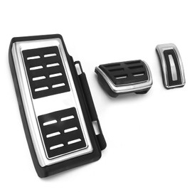 Reposapiés del Acelerador del Automóvil, KIMISS Pedal del Freno del Acelerador Reposapiés del Embrague del Freno del Pedal del Acelerador de Caucho Metálico para Seat 2014