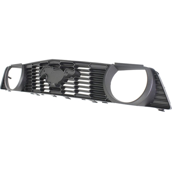 Garage-Pro Grille Assembly Compatible with 2010-2012 Ford Mustang Textured Gray