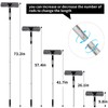 Professional 72'' Window Squeegee Cleaning Washing Tool/Kit with Extension Pole,