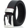 Pierre Cardin men’s genuine buffalo leather belt, XXL, customisable -