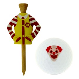 Hoxin Trading HTC Golf Equipment Set, Yellow, MD-BODY Tee, Clown Ball TB1347