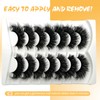 loladook Mink Lashes Fluffy Long 3D Faux Mink Wispy 20mm