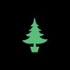 Christmas Holiday Winter Silhouette Christmas Tree Glow in The Dark
