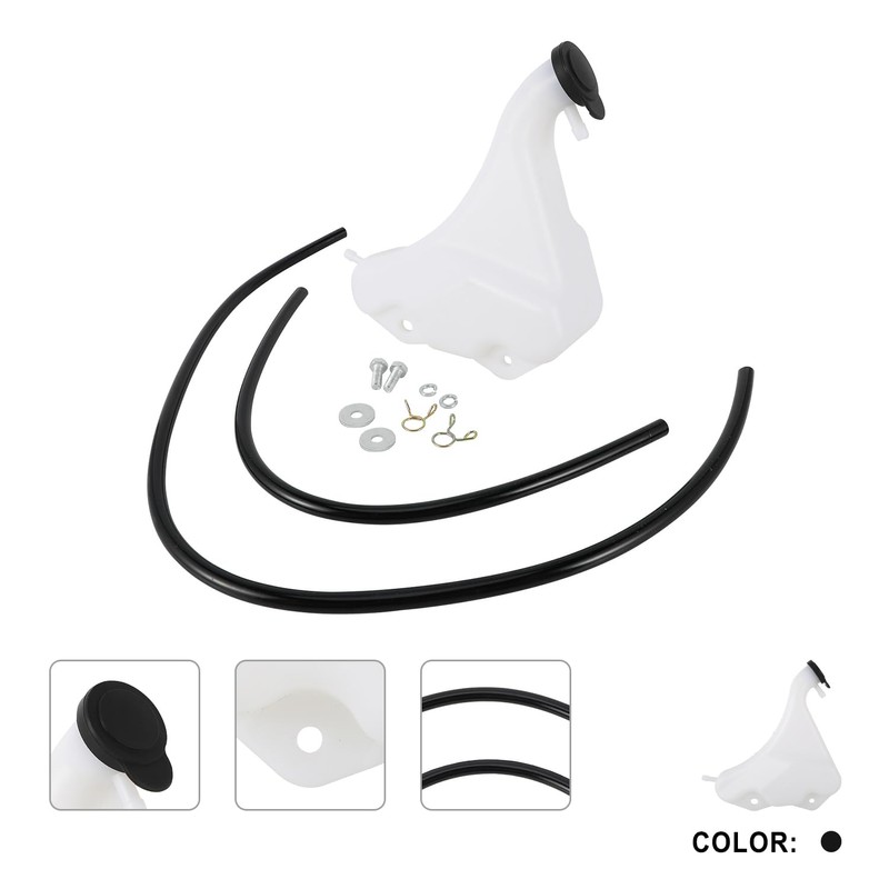 BIUGERCN ATV Coolant Tank Bottle with Oil Hoses Water Coolant