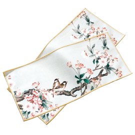 lovekazu Retro Chinese Style Placemats Table Mats Tea Towels 2 Pieces Microfiber (9)
