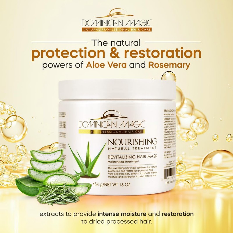 DOMINICAN MAGIC Nourishing Revitalizing Hair Mask with Aloe Vera, Hair