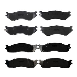 IBESTWOLF Front and Rear Ceramic Brake Pads for 2003-2008 Dodge Ram 2500 3500 for 2006-2008 Dodge Ram 1500, Disc Brake Pad Replacement P-702A P-965