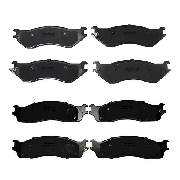 IBESTWOLF Front and Rear Ceramic Brake Pads for 2003-2008 Dodge