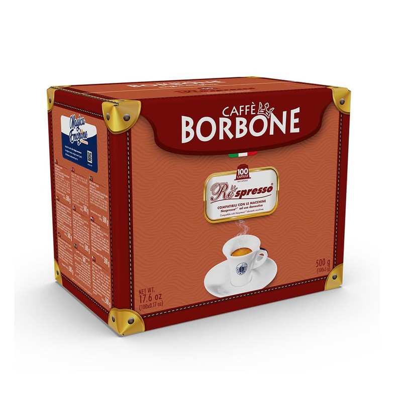Caffè Borbone Decaffeinated Nespresso Compatible Espresso Coffee Pods, 100 Count