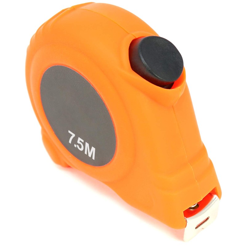 com-four® 2 x Tape Measure with Belt Clip for Household