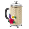 Flower Corsage Knitted Cafetiere Cosy