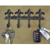 LuLu Decor, Cast Iron Fleur De Lis Key Hook (Key