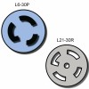 Iron Box NEMA L6-30P to a L21-30R Plug Adapter -