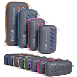 BAGAIL BASICS Toalla de microfibra perfecta para deportes, viajes y playa. Secado rápido, súper absorbente, ultra compacto. Adecuado para camping, gimnasio, playa, natación, mochilero, azul, 40 x 80 pulgadas