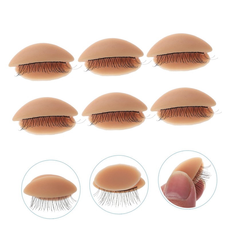 MERRYHAPY Eyelash Extension Kit Lash Training Head Makeup Practice Accessory