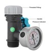 G3/4in Adjustable Water Pressure Regulator Valve with Pressure Gauge Greenhouse