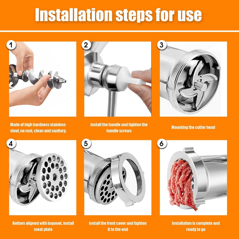 3 in 1 Meat Grinder Manual Mincer for Home Use
