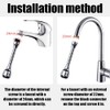 Yizunnu Flexible 360 Degree Kitchen Faucet Pressure Sprayer Tap Replacement