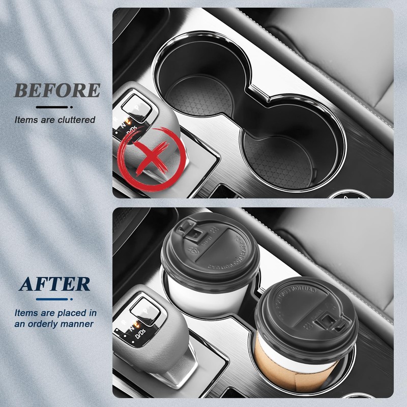 BIBIBO Centre Console Cup Holder, Centre Console Drink Holder Insert