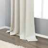 Small Blackout Curtains 54 Inch Length Linen Textured Short Black