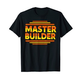 Master Builder Cool Builder Building Blocks Set Toys T-Shirt