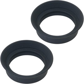 WHYHKJ 2PCS Binoculars Rubber Eyecups 4x16mm Microscope Goggle Caps Birdwatching Goggle Eyecups Black