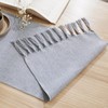 Aoztio Linen Style Rustic Table Runner, Farmhouse Cotton Linen Table