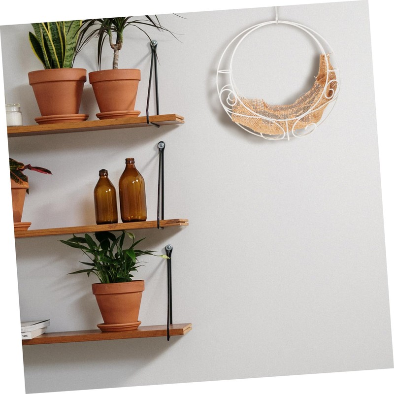 Outanaya Hanging Flower Basket Holder Iron Wire Planter Hook for