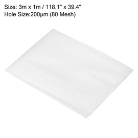 QUARKZMAN 80 Mesh Farbe Nylon Mesh Filter 118"x39" Gewebtes Netzblatt Mesh Filtertuch für Farbe, Heimbrauen Mesh Stoff