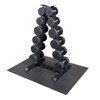 Body-Solid (GDR44B) Vertical Dumbbell Rack - Compact 6 Pair Hex