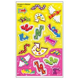 トレンド ごほうびシール キラキラ 矢印 シール 36片 Trend Foil Bright Stickers Arrows in Motion T-37024
