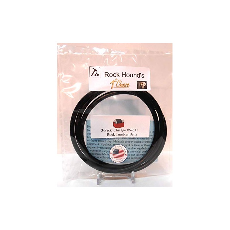 Replacement Drive Belts for Chicago #67631 Rock Tumbler- 3 Pack