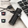 Small Flashlight USB Rechargeable 5 Modes 1000LM Waterproof Compact Mini