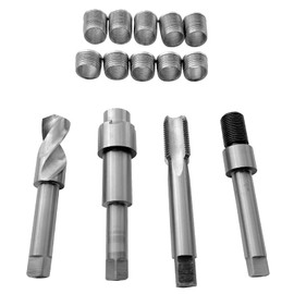 BZBMGMO 5/8-18 Inch Two Sizes Thread Repair kit (Including 5 Stainless Steel Inserts 0.5 inches Length,5 Stainless Steel Inserts 0.76 inches Length)