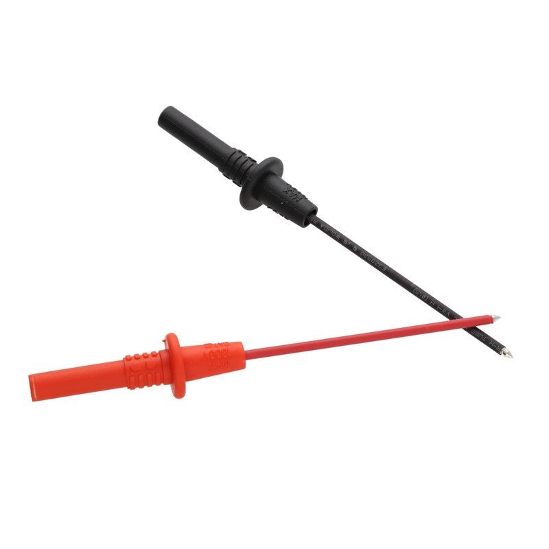 kenable Multimeter 4mm Insulated Replacement Test Probes Red & Black