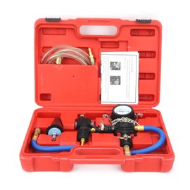 Vacuum Purge Coolant Refill Kit for Car SUV Van Cooler with Universal Adaptor, Pressure Gauge Fast Refill, No Air Bubbles Hard toReach Connections