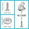 WUDIME Neodymium Round Base Cup Magnets, 10Pack 70LBS Strong Rare