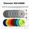 FACHLICH Dry Diamond Polishing Disc, Pack of 9, for Granite,