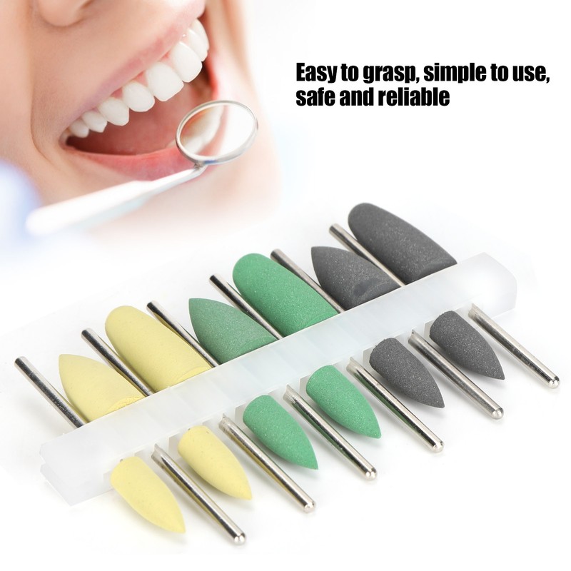 Dental Silicone Rubber Polisher Grinding Head Stainless Steel Shank Dental