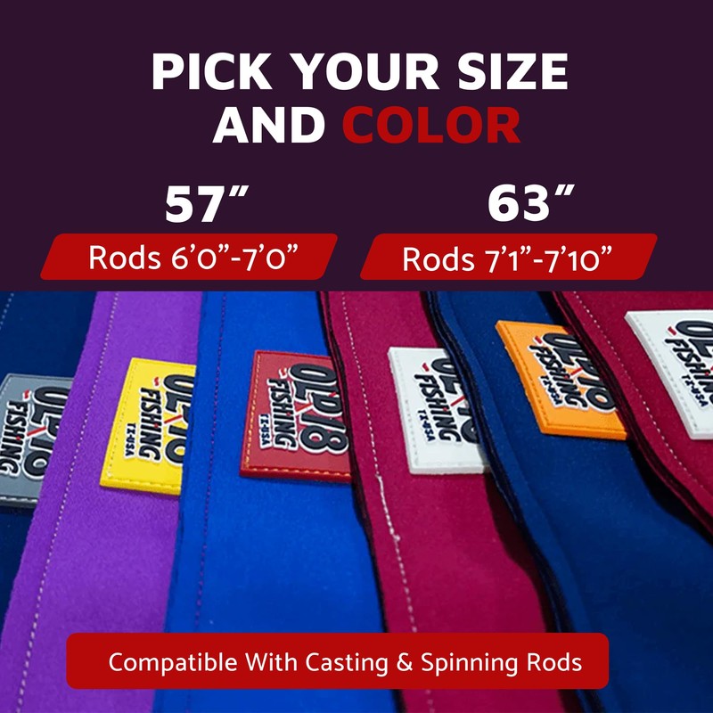 Rod Sleeve 63" Blue and Orange