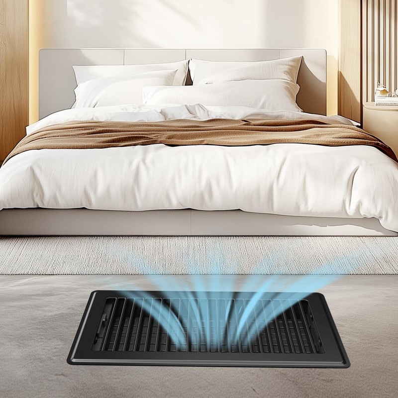 Floor Register Fits 6x12 and 12x6 Duct Opening - Heavy
