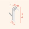 Avilia - Set 10 Ganci Bianchi Appendiabiti Scaldasalviette Universali in