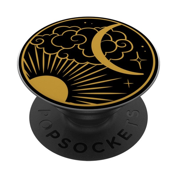 Vintage Sun Stars Mystical Galaxy Wicca Space Crescent Moon PopSockets